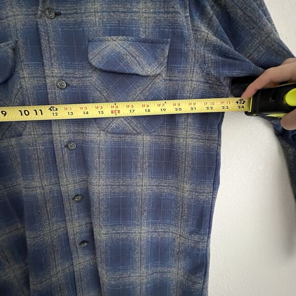 Pendleton Board Ombre Shirt In Blue Surf Size L - Picture 6 of 6